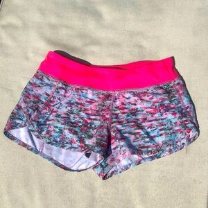 Ivivva By Lululemon Speed Up Short Girls Youth Pink print Sz 12